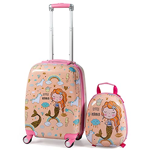 HONEY JOY Kids Carry On Luggage Set