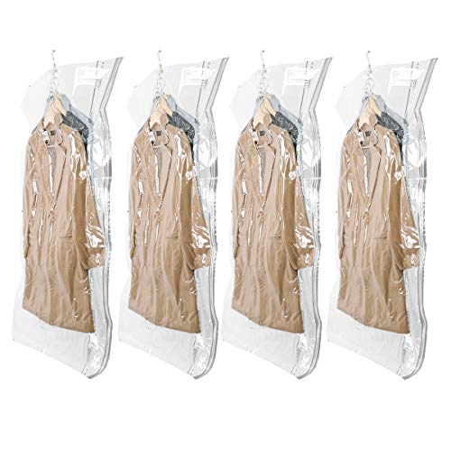 Space Saver Bags for Clothes - TAILI Hanging Vacuum Storage Bags