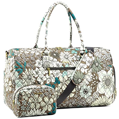 LOVEVOOK Floral Travel Duffle Bag