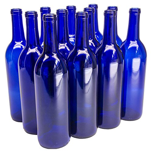 North Mountain Supply Cobalt Blue Wine Bottles