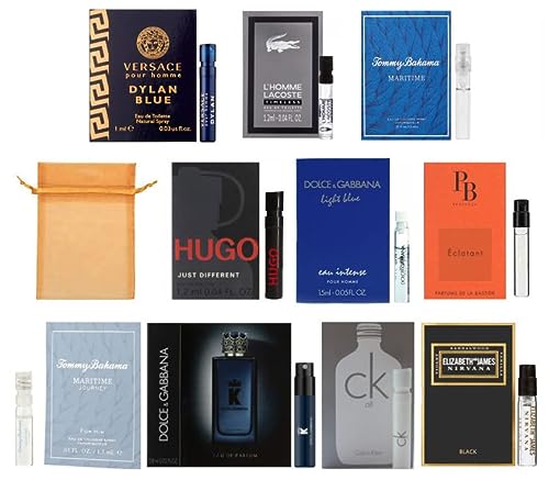 Men's Cologne Sample Set with Organza Bag