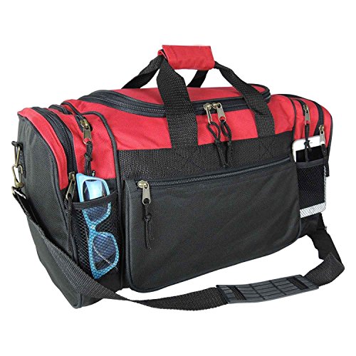 Dalix 20 Inch Red Sports Duffle Bag