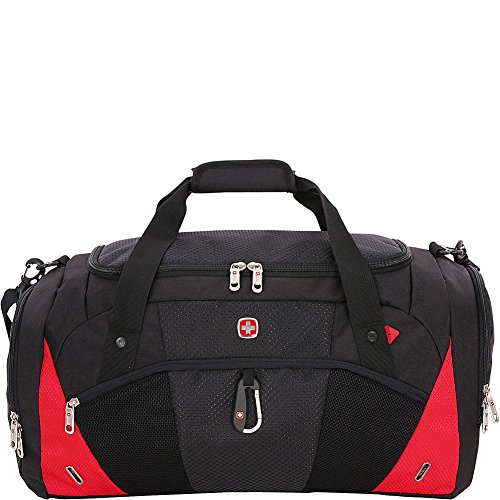 SwissGear 1900 Duffle Bag - Black/Red, 22-Inch