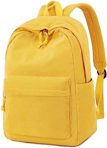Large Corduroy School Backpack for Teens
