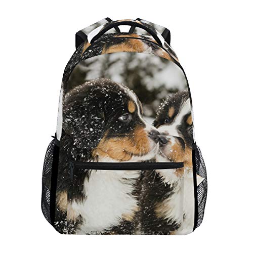 School College Backpack Rucksack Outdoor Bernese Mountain Dog
