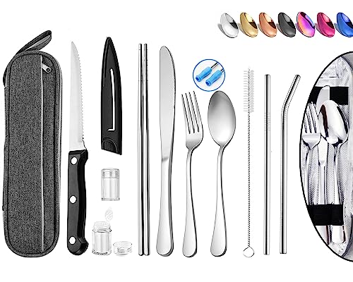 Reusable Travel Utensils with Case
