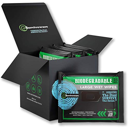 Surviveware Biodegradable Wet Wipes Surviveware Biodegradable Wet Wipes