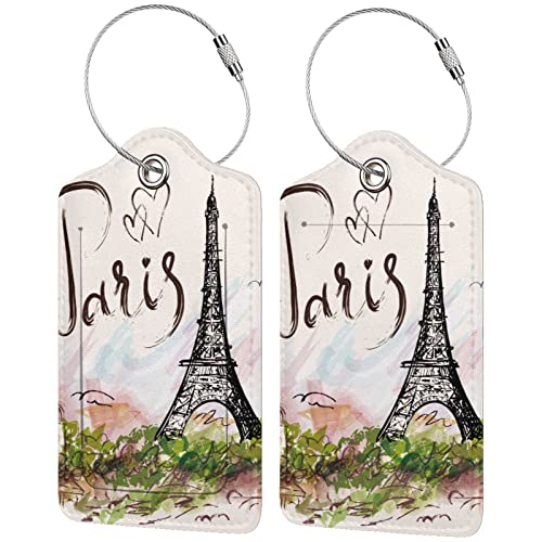 Travel Luggage Tags with Privacy Cover and Stylish Design