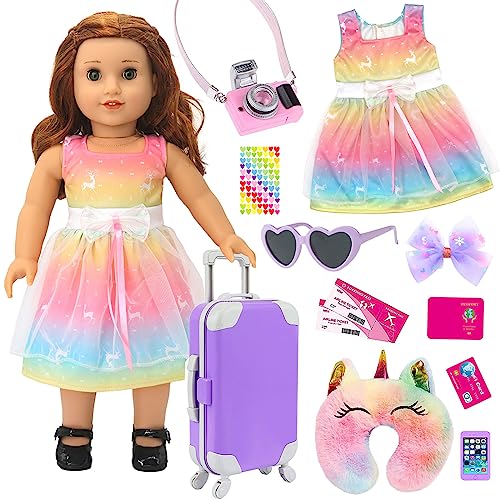 18 Inch Girl Doll Travel Accessories Set