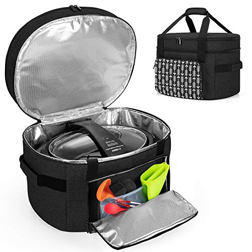YARWO Slow Cooker Travel Bag with Bottom Board