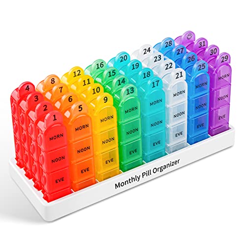 51HacvuxUbL. SL500  - 9 Amazing Monthly Pill Organizer 4 Times A Day for 2024