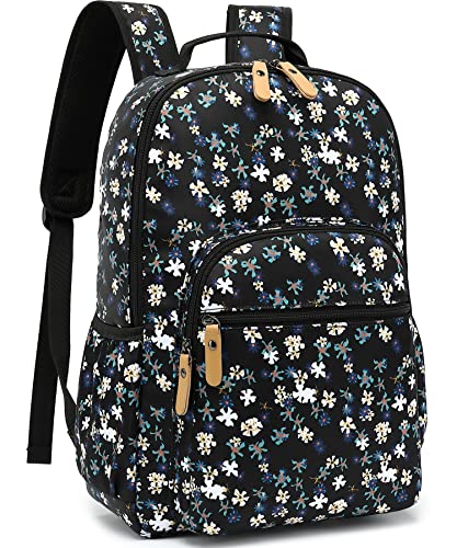 Leaper Water-resistant Floral Laptop Backpack