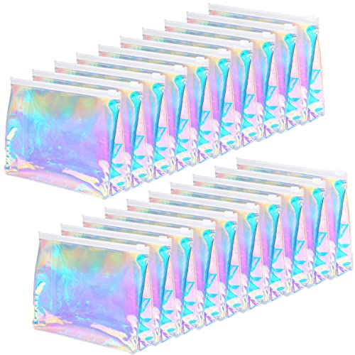 Dunzy 20 Pcs Holographic Makeup Bag