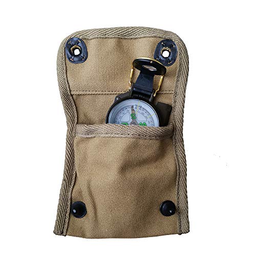 WW2 US Compass Pouch Bag with Modern Compass