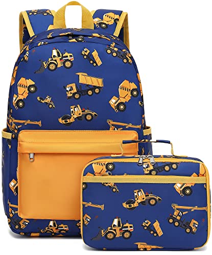 CAMTOP Kids Construction Backpack Set