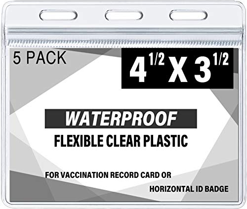 Waterproof Vaccination Card Holder (5 Pack)