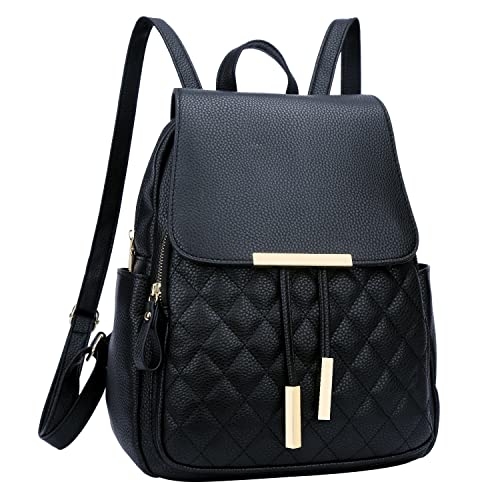 KKXIU Quilted Leather Backpack