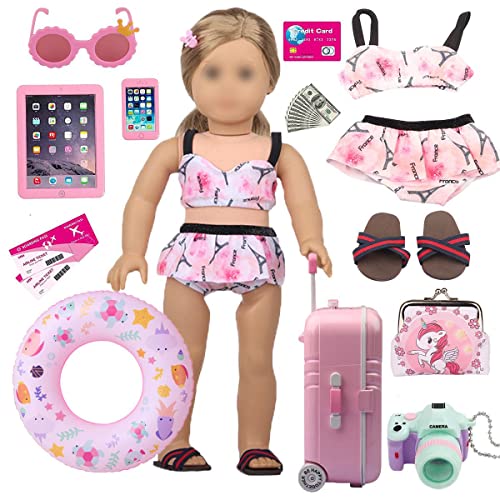 Doll Travel Suitcase Play Set