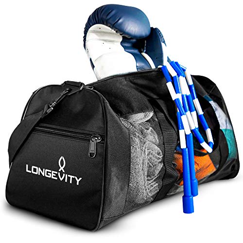 Longevity Gear Duffle Mesh Bag - Ultimate Gym Bag for Athletes and Outdoor Enthusiasts