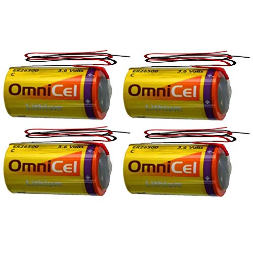 4x OmniCel ER26500 3.6V 8.5Ah Lithium Battery