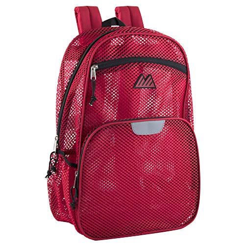Collapsible Mesh Backpacks - Large (Red)