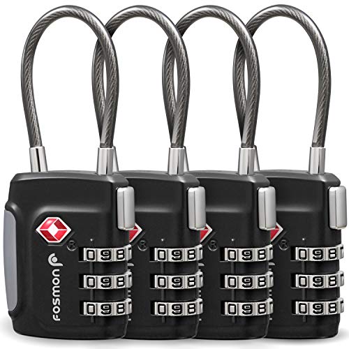 Fosmon TSA Accepted Cable Luggage Locks