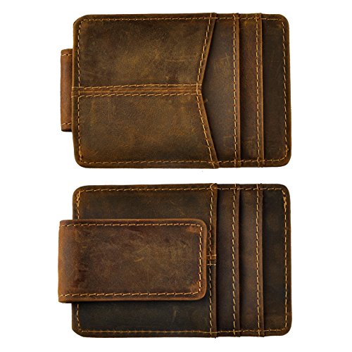 Le'aokuu Men's RFID Money Clip Wallet