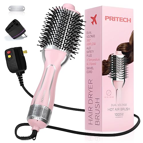 PRITECH Dual Voltage Hair Dryer Brush