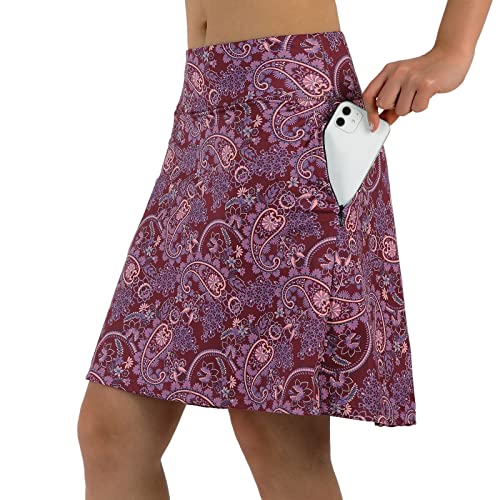 Travel skirts online with zipper pockets