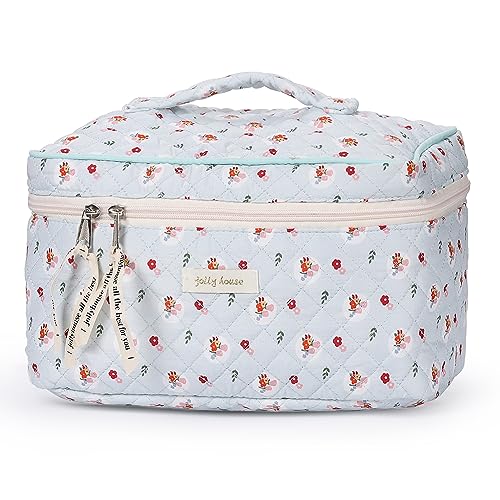 Sightor Quilted Makeup Bag - Large Capacity Travel Toiletry Bag for Women