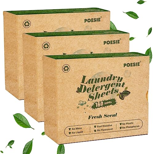 Poesie Laundry Detergent Sheets - Compact and Eco-friendly Solution for Laundry