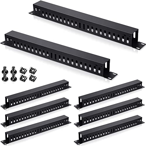 8 Pieces Cable Manager Rack Mount Cable Organizer