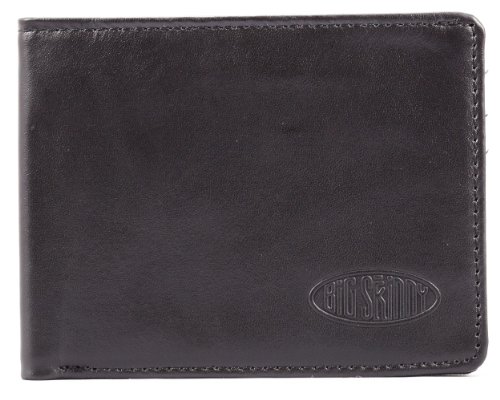 Big Skinny Men's RFID Blocking Slimline Leather Bi-Fold