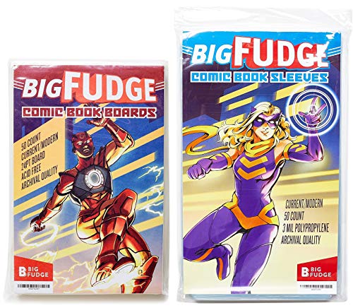 BIG FUDGE Archival Comic Book Bags and Boards Pack
