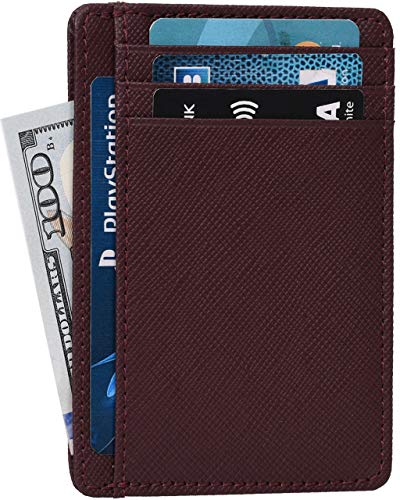 Stylish Leather Travel Wallet | RFID Secured | Purple
