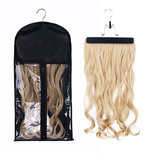 RJMBMUP Hair Extensions Hanger with Storage Bag