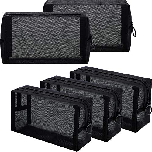 5 Pieces Mesh Makeup Bag