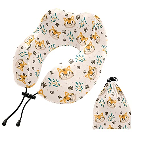 KOPIRIT Tiger Travel Pillow