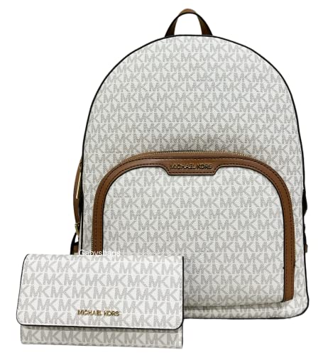 Michael Kors Jaycee Backpack School Bag & Wallet Bundle