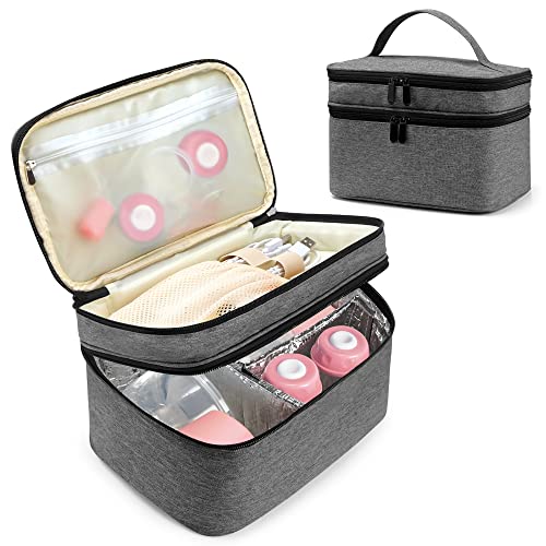 Portable Breast Pump Bag with Removable Dividers