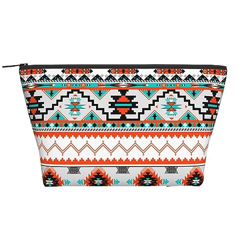 RIMENCH Ethnic Aztec Geometric Cosmetics Bag