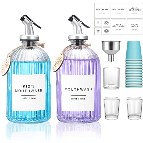 Refillable Mouthwash Bottles Container