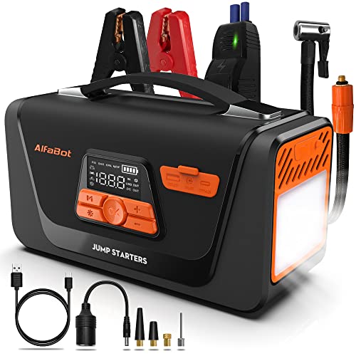 Versatile Car Jump Starter with Air Compressor