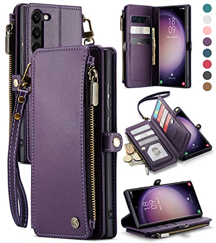 Defencase Galaxy S23 Plus Wallet Case - Fashion Purple