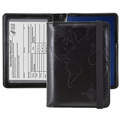 kandouren Passport and Vaccine Card Holder Cover Case