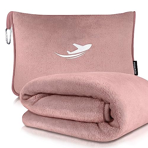 NOWWISH Travel Blanket Airplane Compact