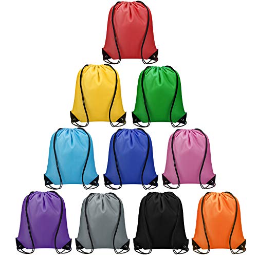 Vorspack Drawstring Backpacks Bulk 10-Piece Set: Customizable and Versatile