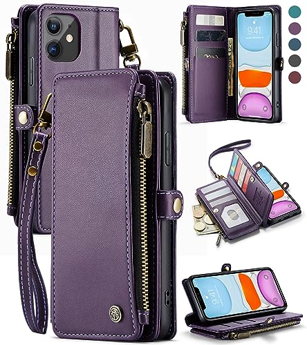 Defencase iPhone 11 RFID Blocking Wallet Case, Purple