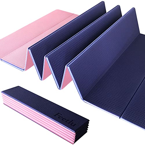 FEETLU Foldable Yoga Mat - Portable and Comfortable for Travel Fitness