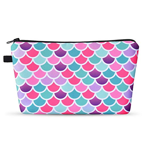 Mermaid Makeup Bag - Travel Cosmetic Bag for Girls Women